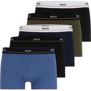 HUGO BOSS Essential trunks (5-pack), heren boxers kort, multicolor -  Maat: S