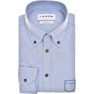 Ledub modern fit overhemd, Oxford, donkerblauw