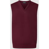 MAERZ Classic Fit heren spencer wol, bordeaux rood