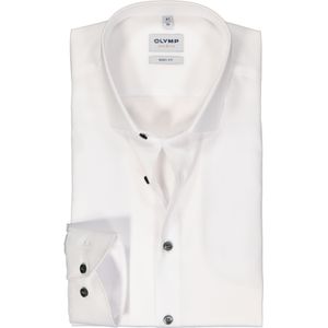 OLYMP Level 5 body fit overhemd, structuur, wit