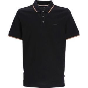 BOSS - Parlay - Polo - Zwart - Regular Fit - Korte Mouwen