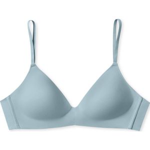 SCHIESSER Invisible Soft bh (1-pack), dames beha zonder beugel gewatteerd bluebird