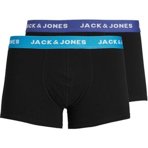 JACK & JONES Jacrich trunks (2-pack), heren boxers normale lengte, blauw