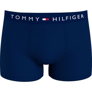 Tommy Hilfiger trunk (1-pack), heren boxers normale lengte, blauw -  Maat: XL
