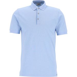 OLYMP Polo Level 5 Casual, slim fit polo, lichtblauw