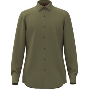 HUGO Kenno slim fit overhemd, tricot, groen 38