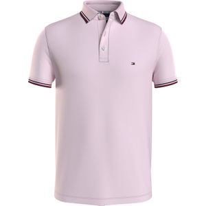Tommy Hilfiger 1985 Rwb Tipped Slim Polo, heren poloshirt, lichtroze