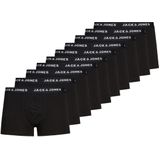 JACK & JONES Jacsolid trunks (10-pack), heren boxers normale lengte, zwart -  Maat: XL