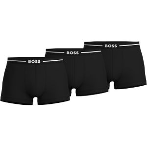 HUGO BOSS Bold trunks (3-pack), heren boxers kort, zwart -  Maat: XL