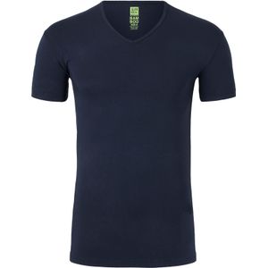 ALAN RED T-shirt Baltimora bamboo (1-pack), V-hals stretch, blauw -  Maat: XL