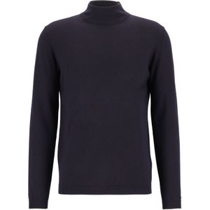 ETERNA modern fit trui wol, coltrui, donkerblauw -  Maat: XXL