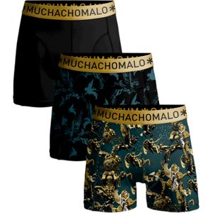 Muchachomalo - Boxershorts - Print/Solid - 3-pack - Normale Lengte