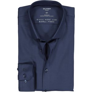 OLYMP No. 6 super slim fit overhemd 24/7, marine blauw 45