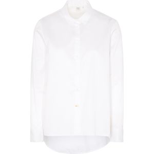 ETERNA 1863 dames blouse A-lijn, twill satijnbinding, wit -  Maat: 44