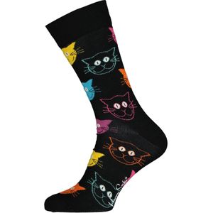 Happy Socks Cat Sock, unisex sokken - Unisex - Maat: 36-40