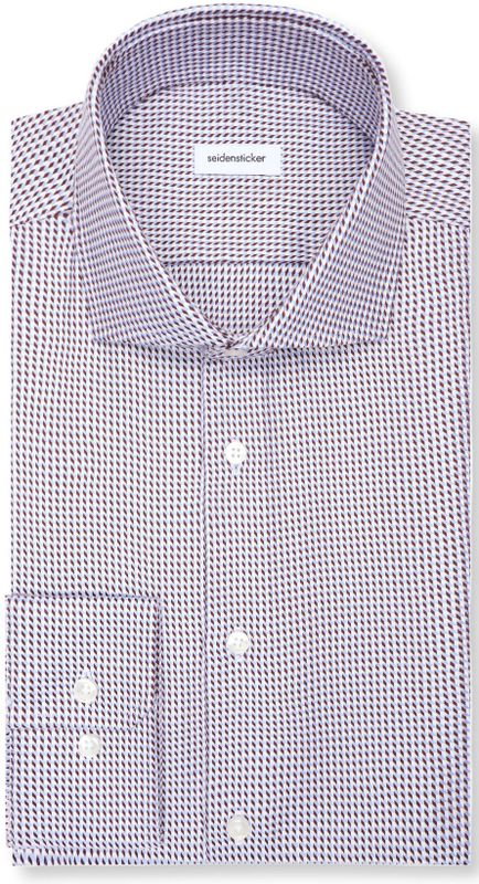 Seidensticker - 845273 - Chemise d'affaires - Rood - Manches longues - Coupe droite