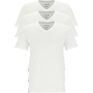 Lacoste T-shirts slim fit (3-pack), heren T-shirts V-hals, wit -  Maat: XL