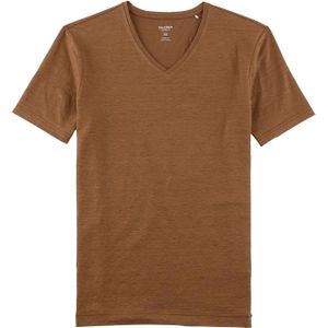 OLYMP Level Five Casual body fit T-shirt, bruin