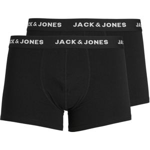 JACK & JONES Jacjon trunks (2-pack), heren boxers normale lengte, zwart -  Maat: XL
