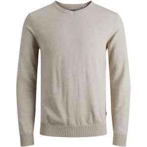 JACK & JONES ESSENTIALS Gemêleerde Trui JJEEMIL Oatmeal
