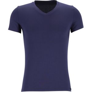 HOM Tencel soft tee-shirt v neck (1-pack), heren T-shirt V-hals, donkerblauw -  Maat: M