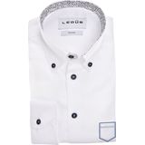 Ledub modern fit overhemd, mouwlengte 72 cm, popeline, wit