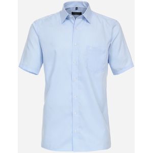 CASA MODA comfort fit overhemd, korte mouw, twill, blauw geruit 54