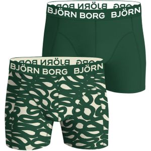 Bjorn Borg Cotton Stretch boxers, heren boxers normale lengte (2-pack), multicolor