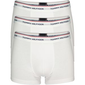 Tommy Hilfiger trunks (3-pack), heren boxers normale lengte, wit -  Maat: S
