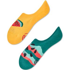 Many Mornings onzichtbare unisex sneakersokken, Watermelon Splash No Show