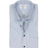 MARVELIS modern fit overhemd, korte mouw, popeline, lichtblauw gestreept 44
