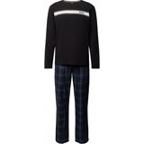 BOSS - Pyjama - Blauw - Katoen - Regular-Fit