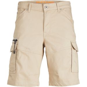 JACK & JONES Dex Cargo Shorts loose fit, heren cargo korte broek, beige