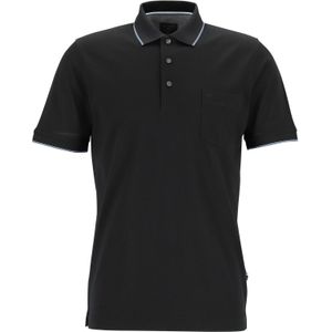 OLYMP Polo Casual, modern fit polo, zwart -  Maat: XXL