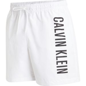 Calvin Klein Medium Drawstring swimshort, heren zwembroek, wit