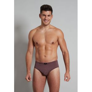 Gotzburg heren sport slip (1-pack), zwart mini dessin