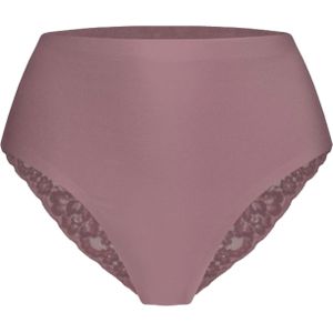 TEN CATE Secrets Lace women high waist brazilian met kant (1-pack), dames slip hoge taille, lila