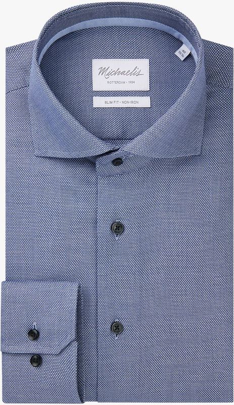 Michaelis slim fit heren overhemd, Oxford, donkerblauw