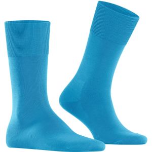 FALKE ClimaWool herensokken, blauw (true blue)