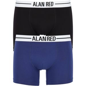 ALAN RED boxershorts (2-pack), zwart / blauw -  Maat: L