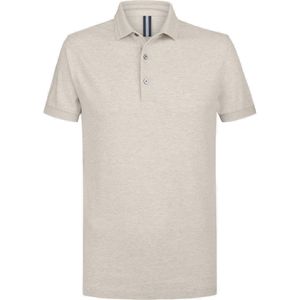Profuomo slim fit heren polo, beige
