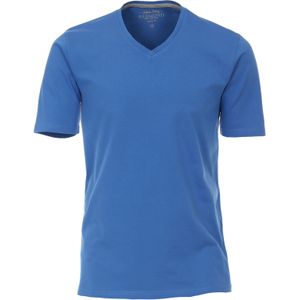 Redmond regular fit T-shirt, korte mouw V-hals, blauw -  Maat: M