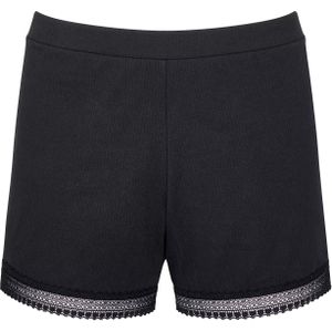 Sloggi Women GO Ribbed Short (1-pack), dames boxer, zwart -  Maat: S