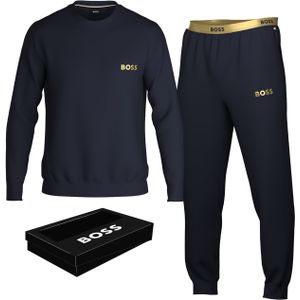 BOSS Long Set, heren lounge set, donkerblauw