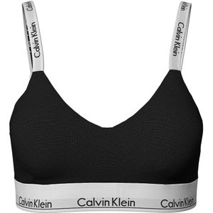 Calvin Klein dames Modern Cotton lightly lined bralette, bralette, zwart -  Maat: XL