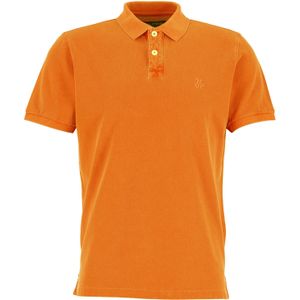 Marc O'Polo regular fit polo, heren poloshirt korte mouw, oranje -  Maat: XL