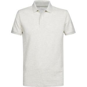 Profuomo slim fit heren polo, lichtgrijs -  Maat: S