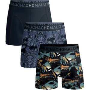Muchachomalo boxershorts, heren boxers normale lengte (3-pack), Man Lion -  Maat: L