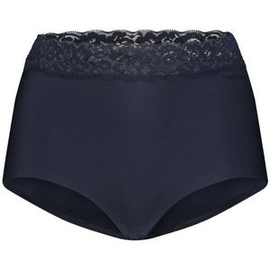 TEN CATE Secrets Lace women high waist met kant (1-pack), dames High waist hoge taille, donker marine - Maat: S