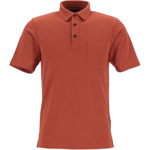 CASA MODA comfort fit poloshirt, roestbruin